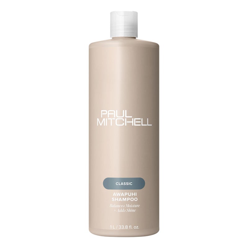 Paul Mitchell Awapuhi Shampoo, Balances Moisture + Adds Shine, For All Hair Types, Especially Fine + Static-Prone Hair, 33.8 fl. oz. - Image 1