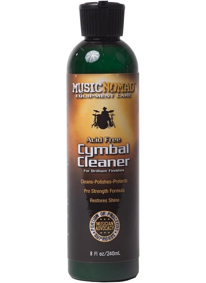 MusicNomad MusicNomad Premium Cymbal Cleaner for Brilliant Finishes 8 oz MN111  - Image 1