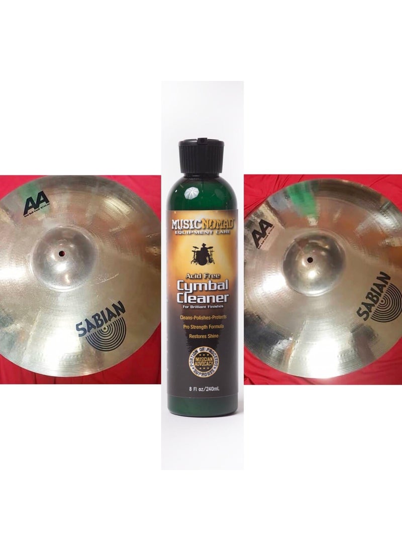 MusicNomad MusicNomad Premium Cymbal Cleaner for Brilliant Finishes 8 oz MN111  - Image 5