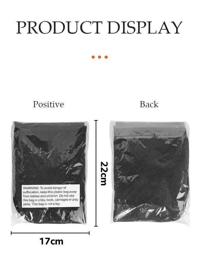DUNISO 4 Slice toaster cover, household kitchen appliance dust cover, toaster protective bag, dustproof and waterproof, can be hung, suitable for small kitchen appliances, 33*27*21.5cm, black  - Image 5