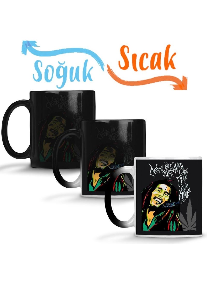 Baskı Dükkanı Print Shop Bob Marley Frase Magic Mug Porcelain 