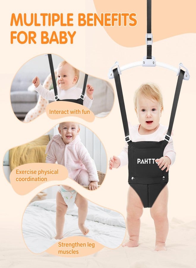 PAHTTO Baby Door Jumper with Soft Rug, Durable Toddler Bouncer with Adjustable Height-Funny Baby Walking Harness, Protable Baby Doorway Jumper for Indoor/Outdoor - Image 2