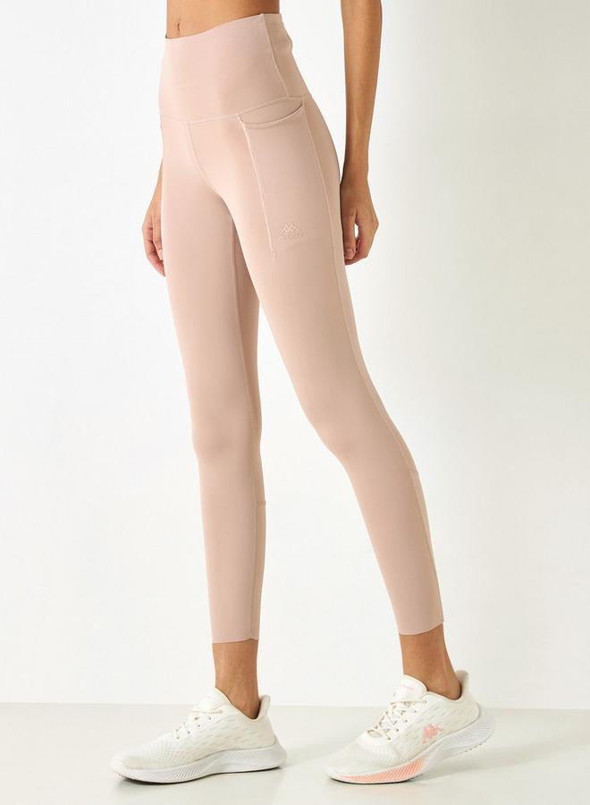 كابا بنطلون ليقنز سادة بخصر مطّاطي وجيوب من كابا - Image 1