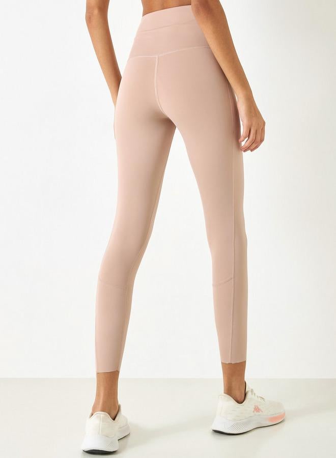 كابا بنطلون ليقنز سادة بخصر مطّاطي وجيوب من كابا - Image 3