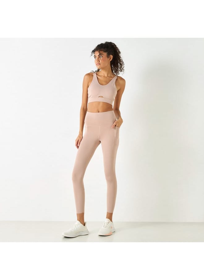 Kappa - Kappa Solid Leggings with Elasticated Waistband and Pockets - Image 1