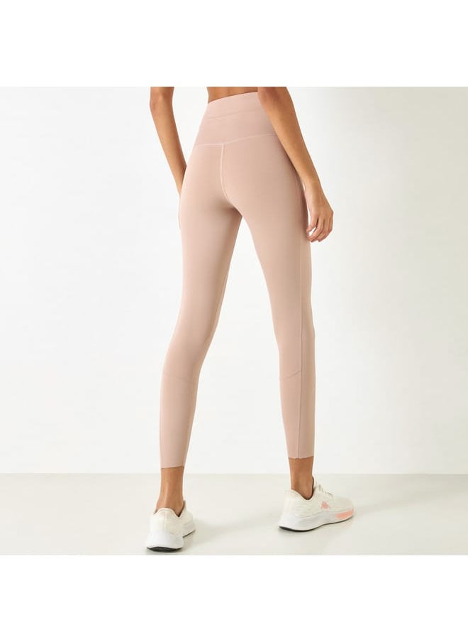 Kappa - Kappa Solid Leggings with Elasticated Waistband and Pockets - Image 1