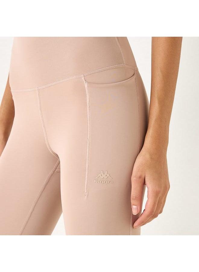 Kappa - Kappa Solid Leggings with Elasticated Waistband and Pockets - Image 1
