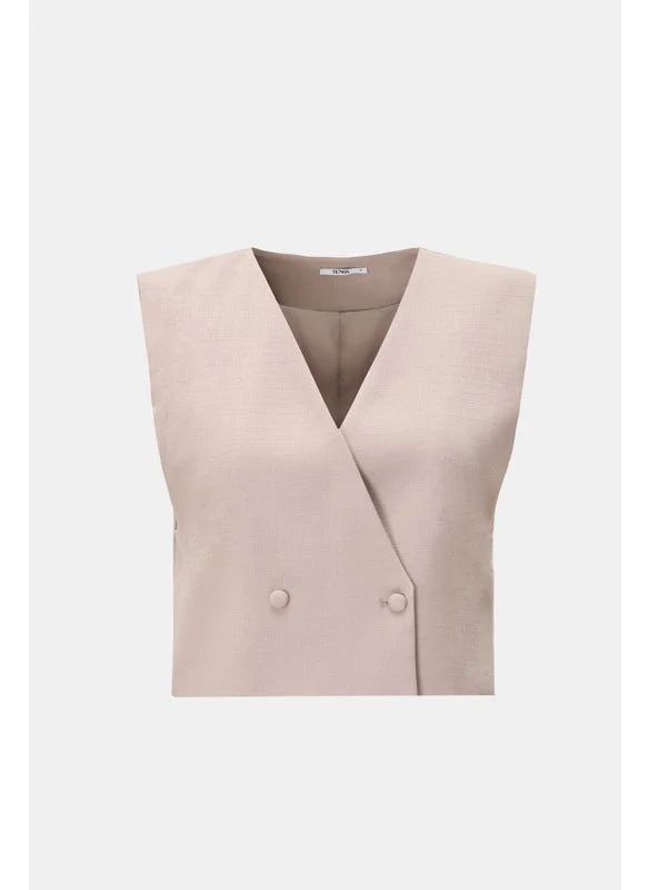 Tenda Sleeveless jacket with buttons