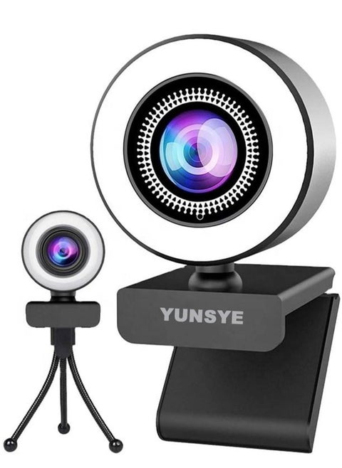 USB Webcam, 1080P Streaming Webcam with Microphone for PC,MAC, Laptop, Plug and Play Web Camera for Youtube,Skype, Video Calling, Studying, Conference, Teams, Zoom