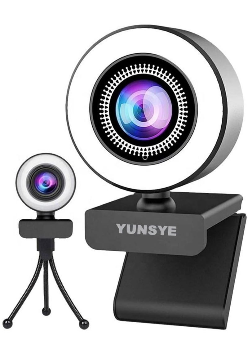 YUNSYE - USB Webcam, 1080P Streaming Webcam with Microphone for PC,MAC, Laptop, Plug and Play Web Camera for Youtube,Skype, Video Calling, Studying, Conference, Teams, Zoom - Image 1