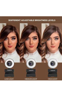 YUNSYE USB Webcam, 1080P Streaming Webcam with Microphone for PC,MAC, Laptop, Plug and Play Web Camera for Youtube,Skype, Video Calling, Studying, Conference, Teams, Zoom  - Image 2