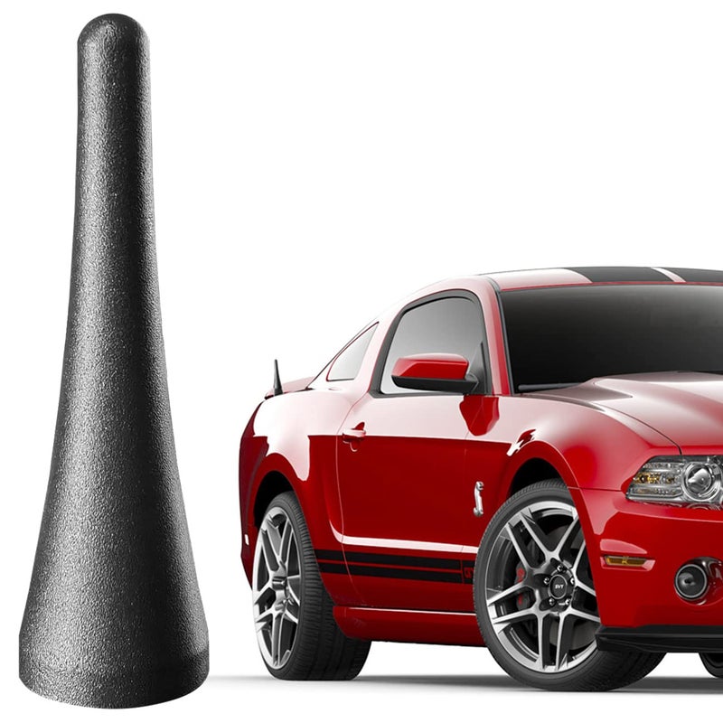 RooFox 3.8 Inch Antenna for Ford Mustang (2010-2014), Aluminum Antenna Replacement Mast for Ford Mustang 2010-2014 - Image 1