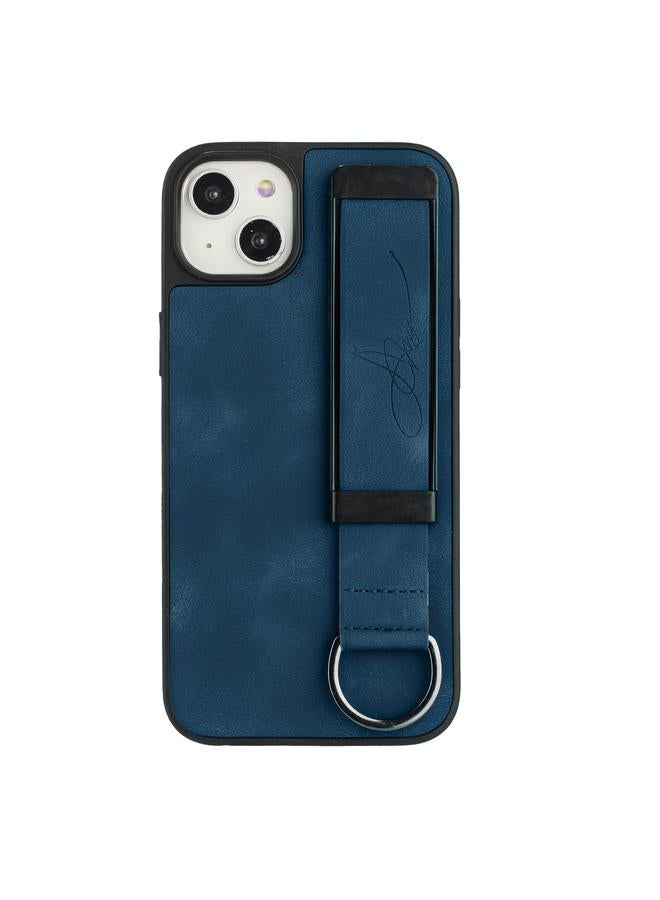 اس-توب جراب لهاتف iPhone 13 مزود بحامل سوار معصم من الجلد وغطاء خلفي للهاتف - Image 2