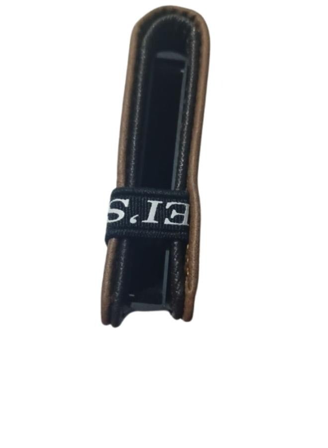 حافظة كروت رفيعة مزودة بنظام حجب تقنية تحديد الهوية بموجات الراديو ، مصنوعة من الجلد والالومنيوم حاملة البطاقات الائتمانية والتجارية للرجال والنساء  جلد ألومنيوم - Image 3