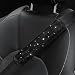 surpassme 2PC Bling Car Seatbelt Covers Rhinstone Car Seat Belt CoversPads with Crystal for Releasing ShoulderNeck Pressure Car Accessorizes for Car SUV TruckBlack - Image 2