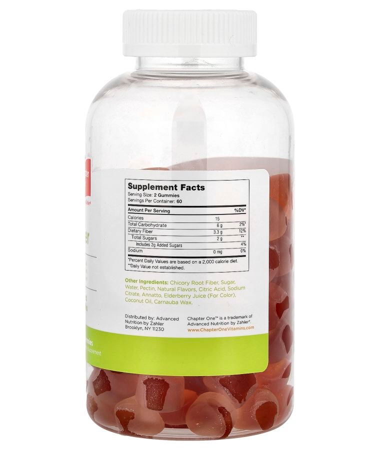 Chapter One Fiber Gummies Flavored 120 Gummies