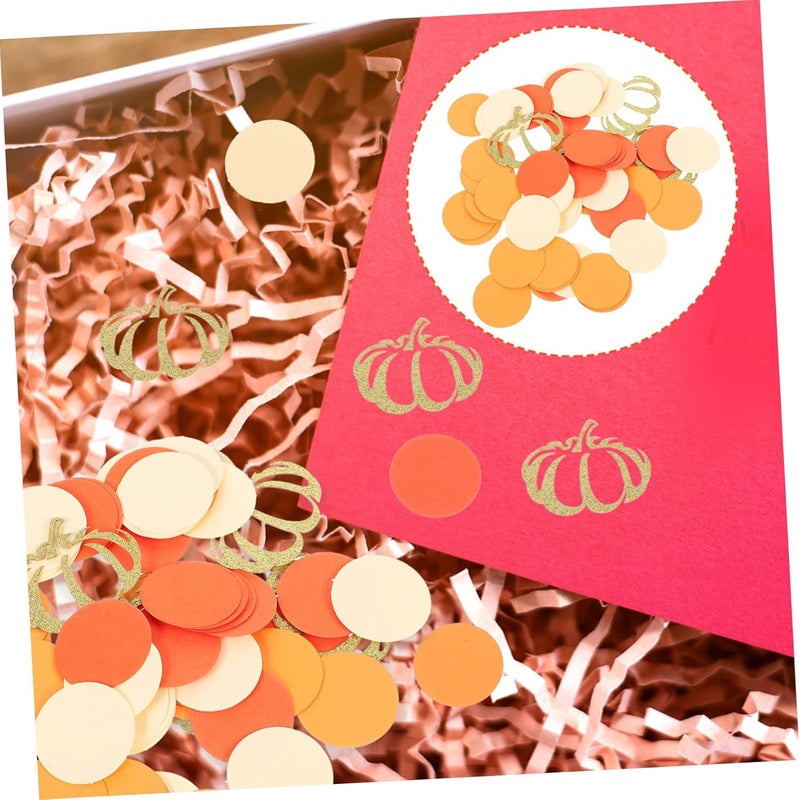 1bag Thanksgiving Pumpkin Confetti Dots Fall Decor for Parties Classroom Celebrations and Table Scatter for Harvest Festivals and Autumn Events - Image 5