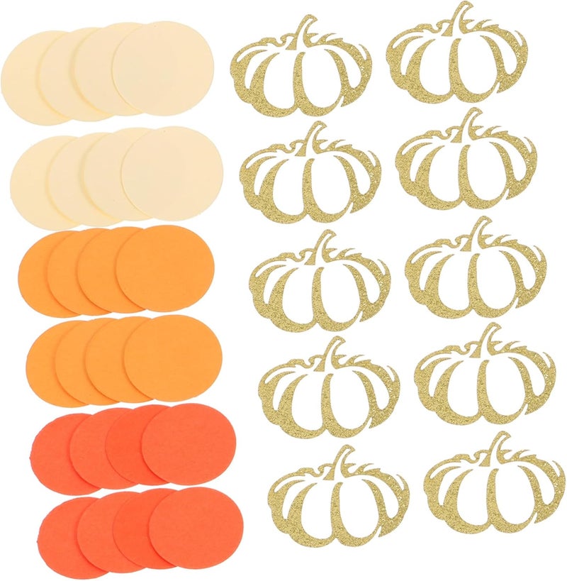 1bag Thanksgiving Pumpkin Confetti Dots Fall Decor for Parties Classroom Celebrations and Table Scatter for Harvest Festivals and Autumn Events - Image 1
