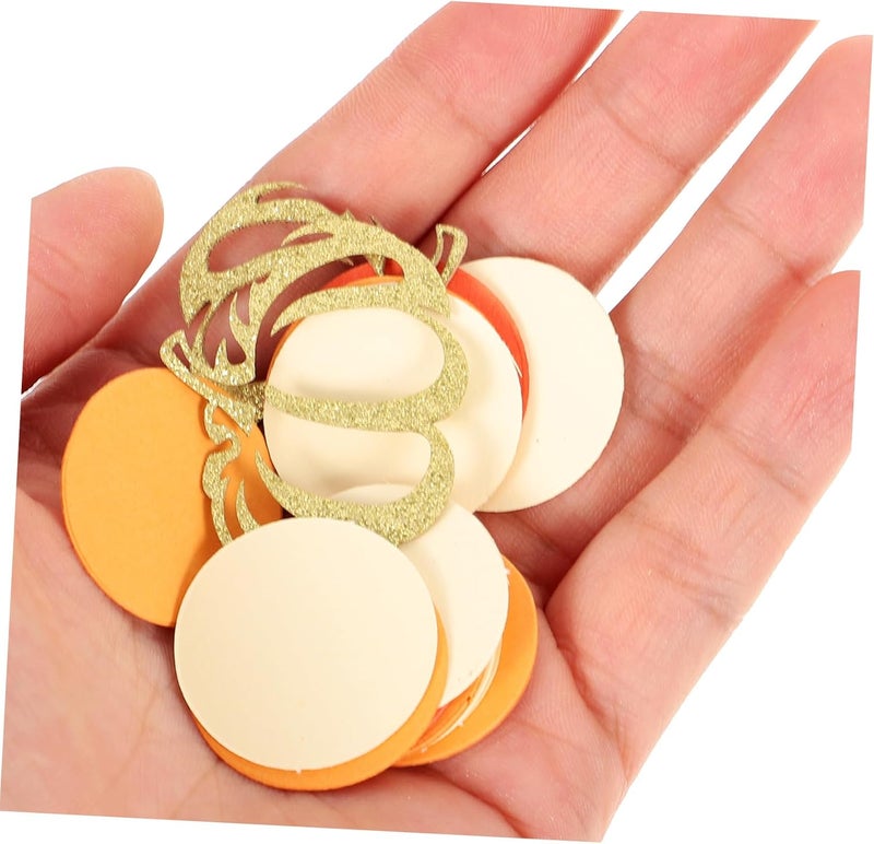1bag Thanksgiving Pumpkin Confetti Dots Fall Decor for Parties Classroom Celebrations and Table Scatter for Harvest Festivals and Autumn Events - Image 4