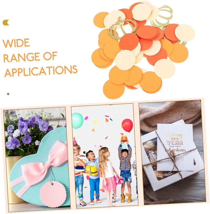 1bag Thanksgiving Pumpkin Confetti Dots Fall Decor for Parties Classroom Celebrations and Table Scatter for Harvest Festivals and Autumn Events - Image 3