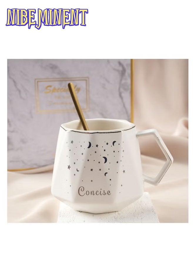 NIBEMINENT Gifts Basket for Women, Spa Gift Set for Women, Birthday Gifts for Women Mom Sister Girls Ladies, Ceramic Cups & Spoons, Towels, Soap, Key Chains - Image 5