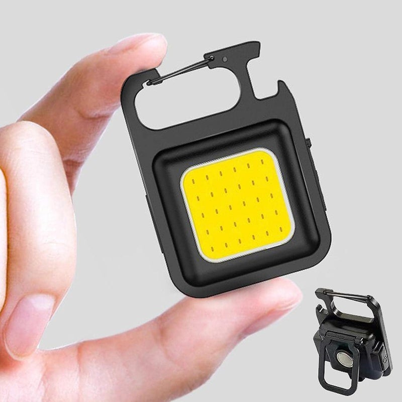 Jowxsx Mini LED Flashlight Keychain - 500 Lumen COB Pocket Torch for Camping and Emergency - Image 1