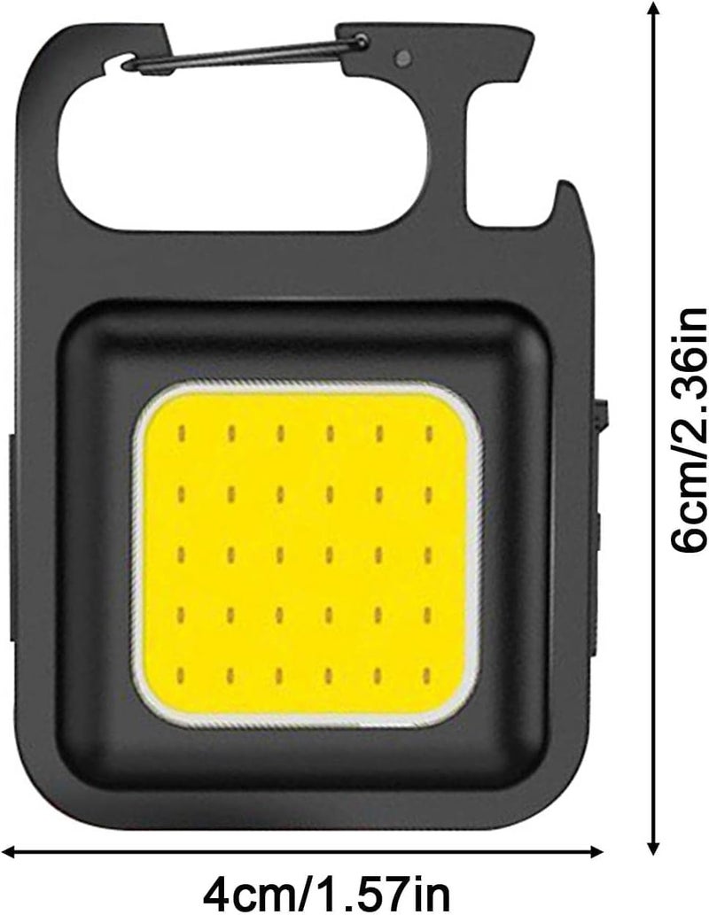 Jowxsx Mini LED Flashlight Keychain - 500 Lumen COB Pocket Torch for Camping and Emergency - Image 2