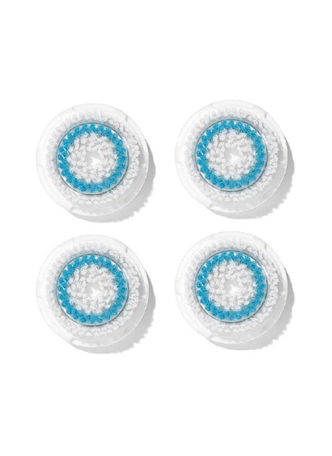 Deep Pore Facial Cleansing Brush Head Replacement | Compatible with Clarisonic Mia 1, Mia 2, Mia Fit, Alpha Fit, Smart Profile Uplift, 4 Count