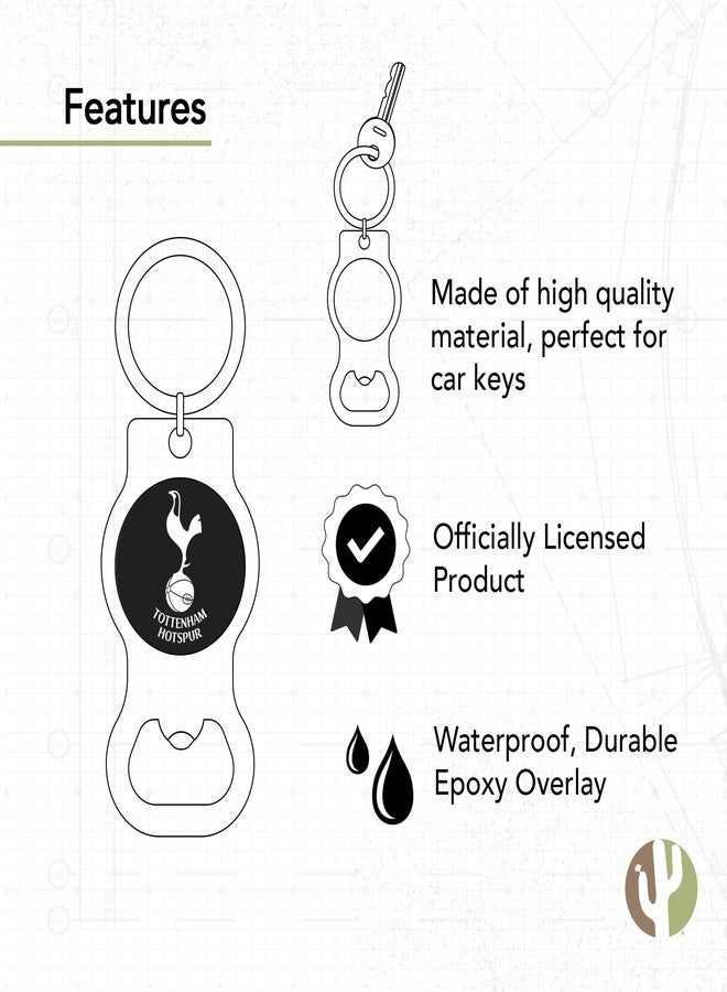 Desert Cactus Tottenham Hotspur Keychain Spurs Soccer Football Bottle Opener Keychain Car Keys (Silver Bottle) - Image 4