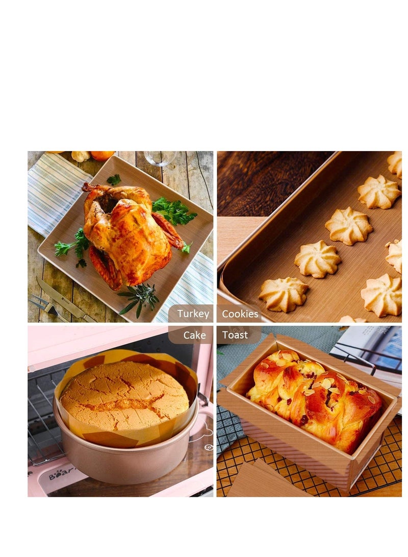 شو وو 8 Pcs Baking Mats, Non-Stick Silicone Mats for Baking, Reusable Sheet Tray Liner, Washable BBQ Grill Mat, Heat Resistant, Easy to Clean, Non-Toxic - Image 3