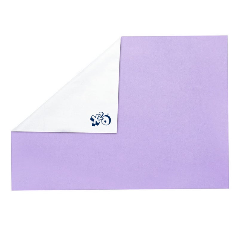 x2o Waterpoof Quick Dry Baby Dry Sheets Made with Soft and Skin Friendly Fleece Fabric(Light Purple)(Pack of 1)(50x70 cms) - Image 3