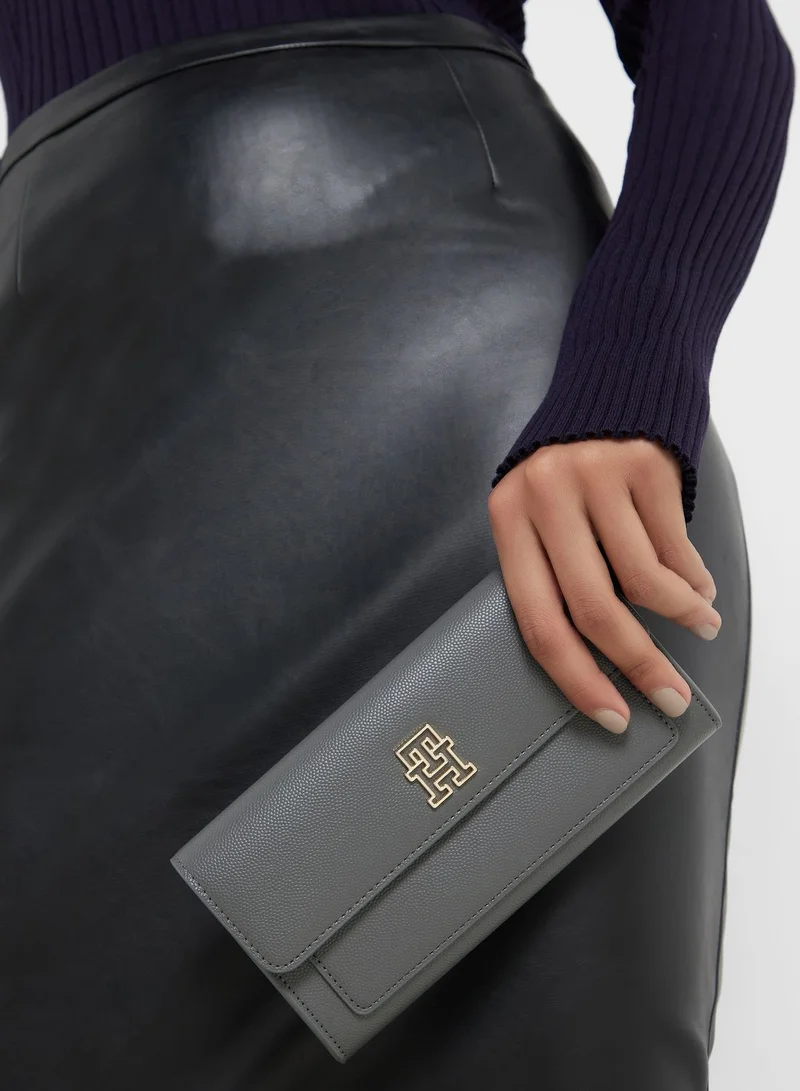 TOMMY HILFIGER Timeless Flap Over Large Clutch