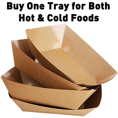 DEAYOU 250 Pack Paper Food Boats, 2 LB Kraft Food Trays Disposable, Grease Resistant Snack Holder Container for French Fries, Nachos, Hot Dog, Tacos, Popcorn, BBQ, Party, Picnic, Concession Stands - Image 5