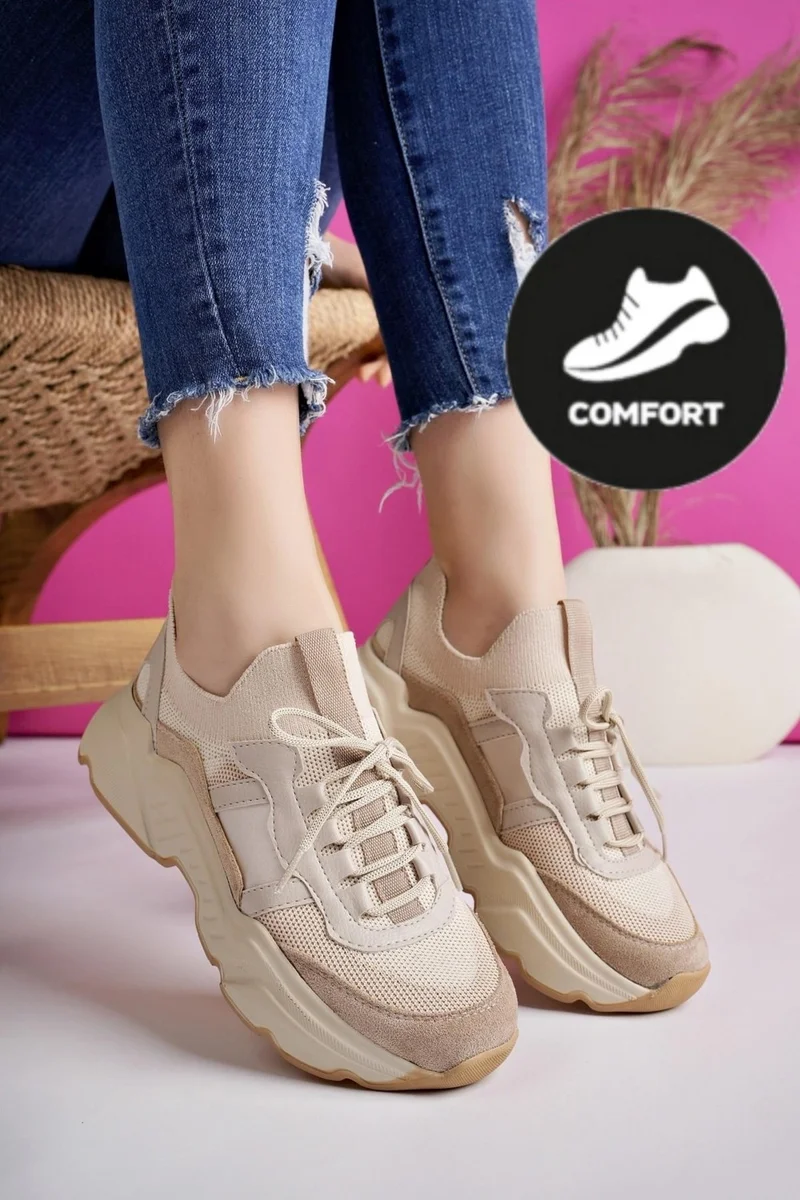 موغو Sepho Guaranteed Daily Walking Running High Sole Comfortable Women's Sneaker Sports Shoes