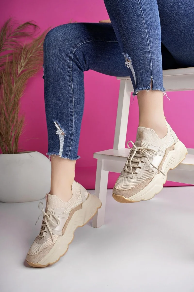 موغو Sepho Guaranteed Daily Walking Running High Sole Comfortable Women's Sneaker Sports Shoes