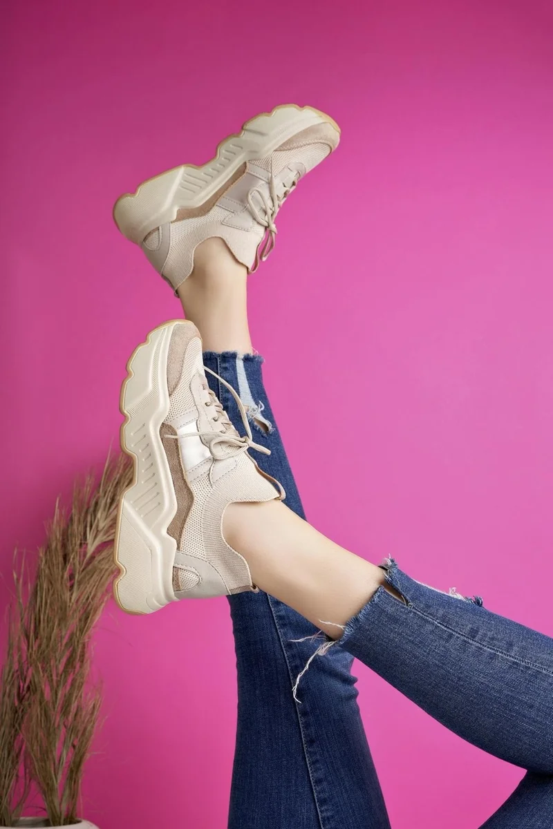 موغو Sepho Guaranteed Daily Walking Running High Sole Comfortable Women's Sneaker Sports Shoes