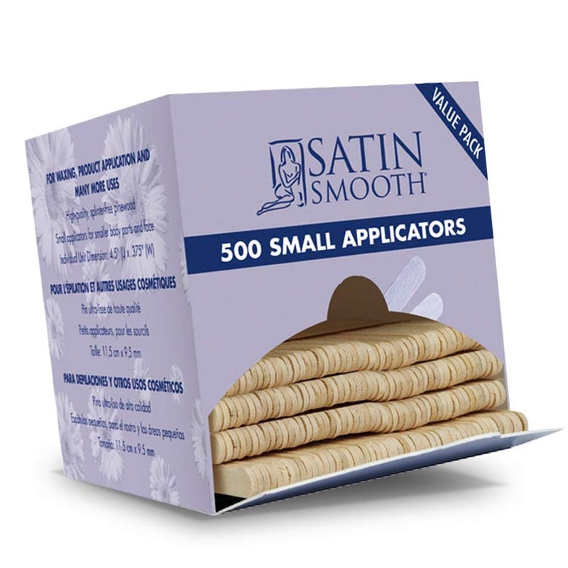 Satin Smooth Hair Waxing Small Applicators 500 count