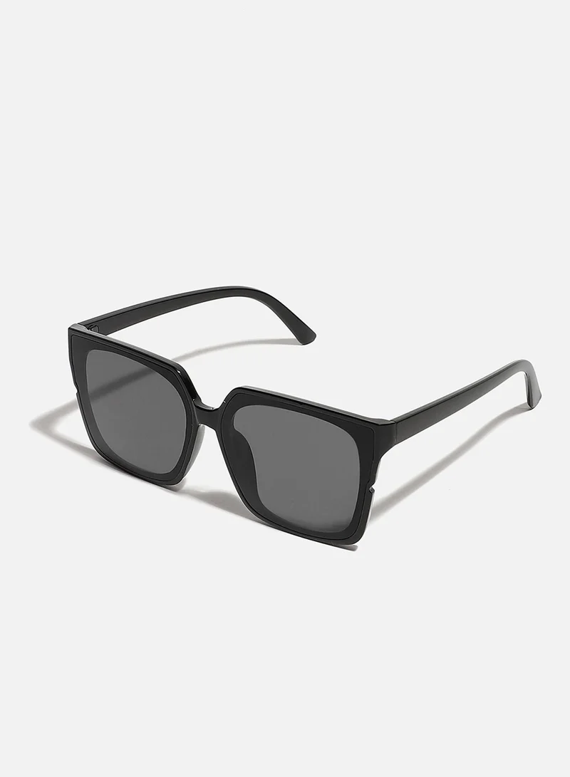 صوص هاوت Black Rectangular Sunglass