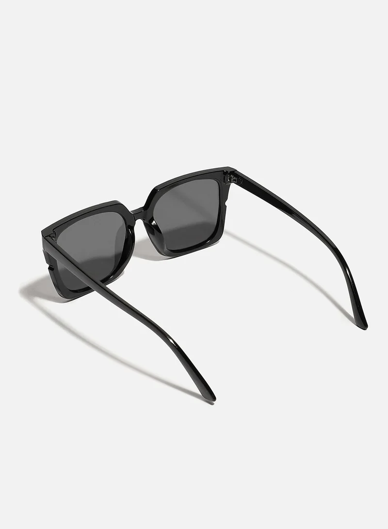 صوص هاوت Black Rectangular Sunglass