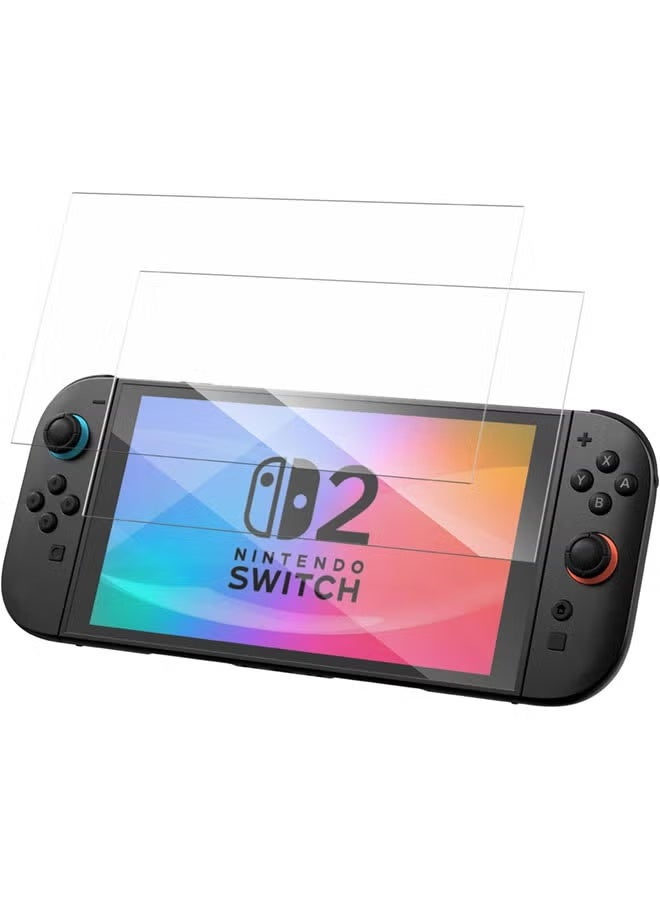 2 Pack Screen Protector for Nintendo Switch 2, Tempered Glass Compatible with Nintendo Switch 2 7.9-inch - Image 1