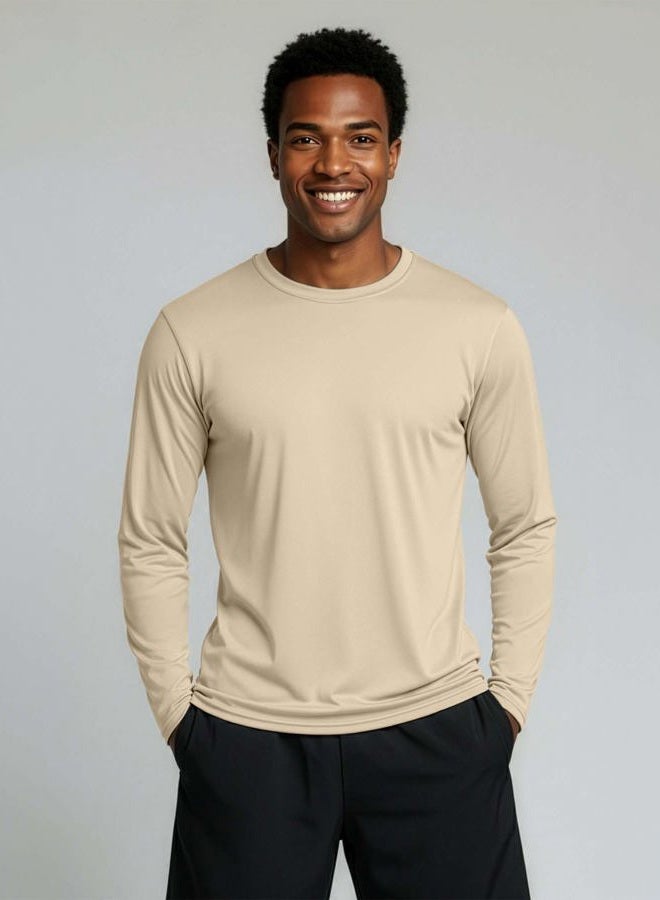 REALESSENTIALS Mens Long Sleeve T-Shirt Fishing Swim Hiking Beach UV UPF SPF Sun Protection Workout Clothes Quick Dry Fit Gym Tee Shirt Athletic Active Running Sport Top Water, Set 13, XXL, Pack of - Image 2