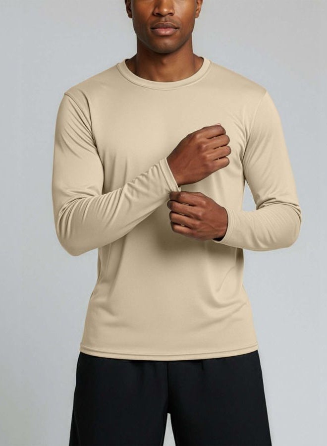 REALESSENTIALS Mens Long Sleeve T-Shirt Fishing Swim Hiking Beach UV UPF SPF Sun Protection Workout Clothes Quick Dry Fit Gym Tee Shirt Athletic Active Running Sport Top Water, Set 13, XXL, Pack of - Image 3
