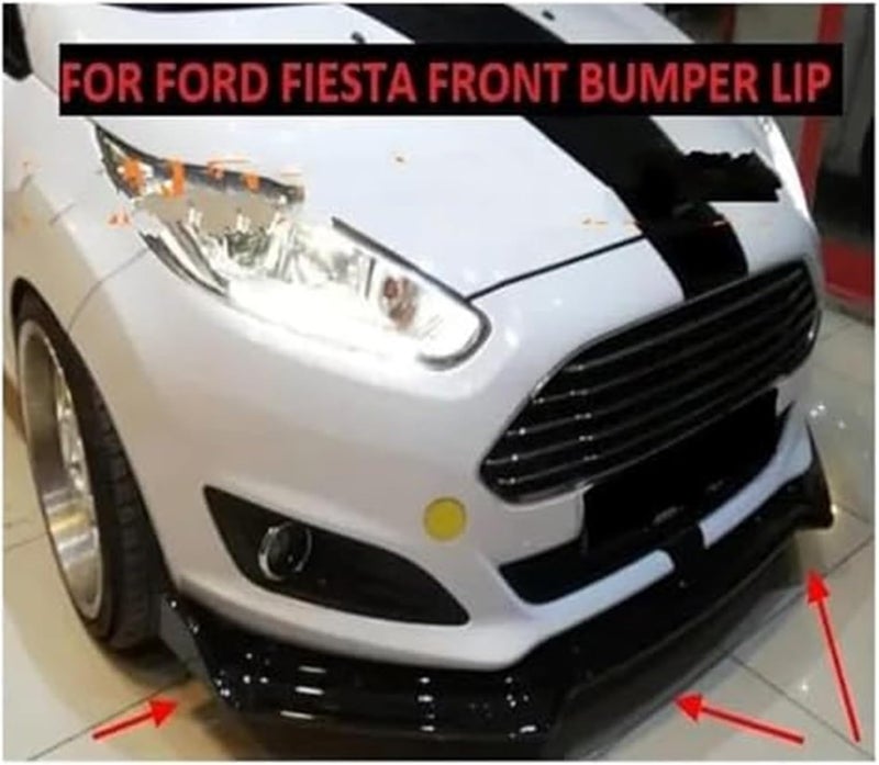 QASULER Front Bumper Lip Splitter for Fiesta - Image 2