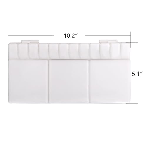 Transon Paint Palette Box 33 Wells for Mixing Gouache, Acrylic and Oil Paint with 1 Paint Brush - Image 2