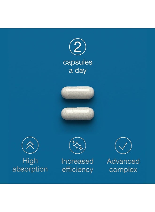 SUPERSELF Magnesium Glycinate Supplement - 1500mg Magnesium Bisglycinate Capsules with Zinc  Vitamin B6-120 Tablets High Strength Complex - 300mg Chelated Supplement with Zinc - Advanced Absorption - UK Made - Image 5