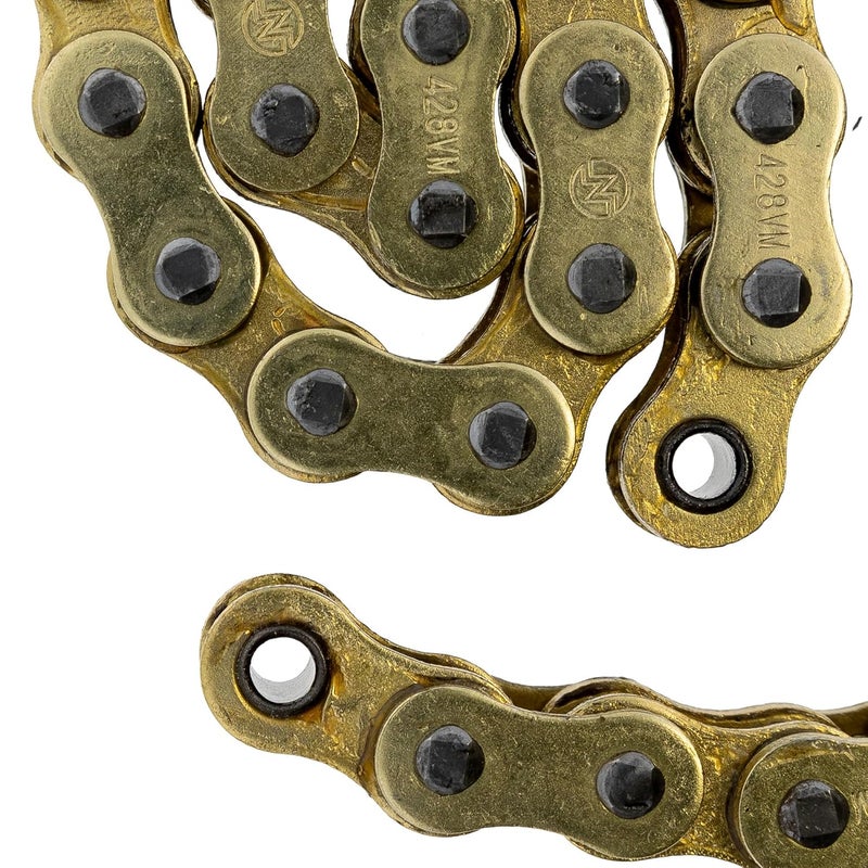 NICHE Gold 428 X-Ring Chain 118 Links with Connecting Master Link - Image 2