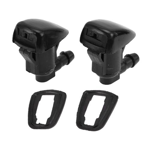 HEROFFIX 2pcs Windshield Washer Nozzle for Toyota Camry 2002-2006 Front Windshield Spray Nozzles Wiper Spray Washer Jet No.85381AA042 Black Plastic - Image 1