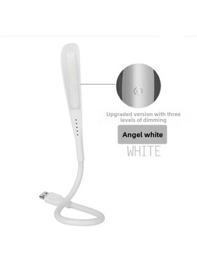 Night Light Student Learning Table Lamp Led Eye Protection Table Lamp Hose USB Lamp Keyboard Lamp Duckbill USB14 Lamp-Color:Touch White - Image 1