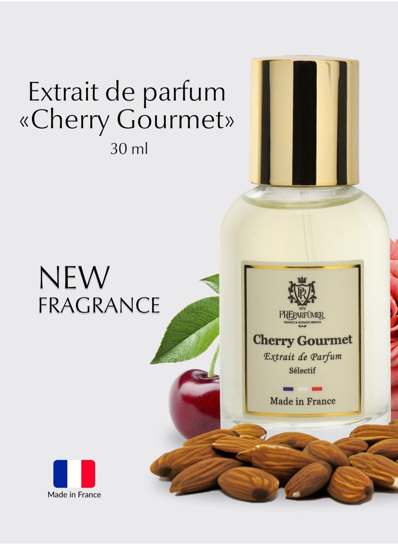 PREPARFUMER - From France Cherry Gourmet 30ml - Floral Fruity Gourmand Scent - Luxury Fragrance with Cherry & Almond - Long Lasting With Jasmine Notes - Image 1