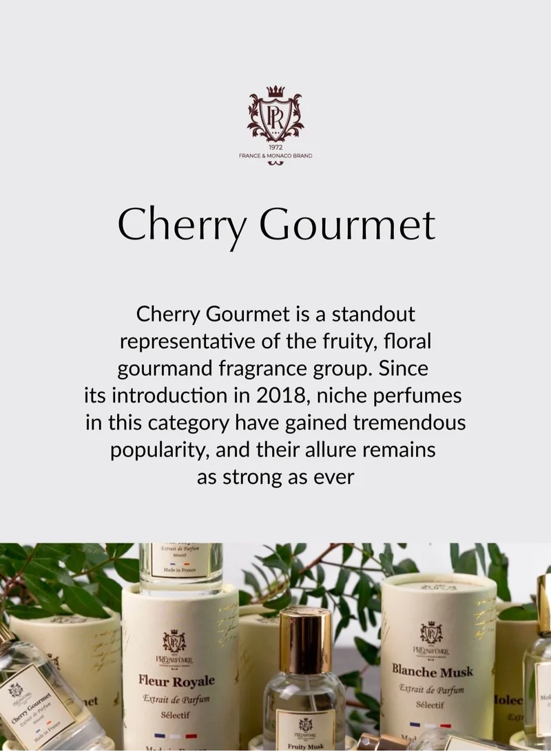 بريبارفيومر معطر من فرنسا شيري غورميه 30 مل - رائحة زهرية فاكهية - عطر فاخر مع الكرز واللوز - يدوم طويلاً مع نفحات الياسمين